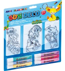 Farby witrażowe AMOS SD10B06-D1 6 kolorów x10,5ml