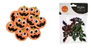 Piankowe naklejki halloweenowe 12szt MIX - Arpex