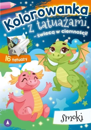 Kolorowanka z tatuażami Smoki - praca zbiorowa