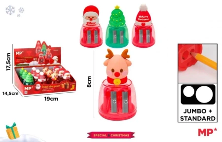 Temperówka podwójna z pojemnikiem BN (12szt) - MP Main Paper