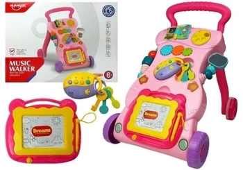 Pchacz ze znikopisem różowy - Leantoys