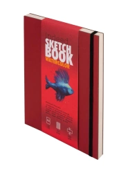 Szkicownik Indeed Watercolor A5 czerwony - Antra