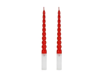 Świece stożkowe Mikołaj 25cm 2szt - PartyDeco