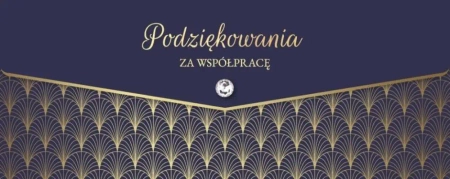 Karnet Lux Podziękowania za współpracę - Armin Style