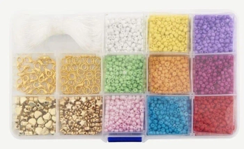 Koraliki w pudełku 11 kolorów - Grafix