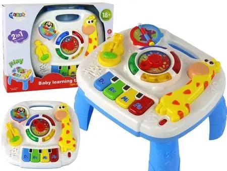 Stolik interaktywny edukacyjny 2w1 żyrafa - Leantoys