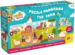 Carotina Baby - Puzzle panorama Farma - Lisciani