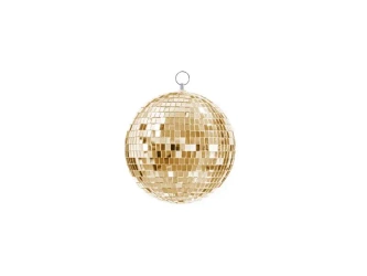 Dekoracja wisząca Kula Disco 20cm złoty - PartyDeco