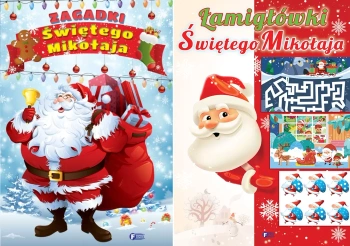 Łamigłówki świętego Mikołaja+ Zagadki Mikołaja+ Zagadki na gwiazdkę PAKIET - praca zbiorowa