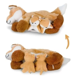 Mama lisek z 2 młodymi liskami - Mamanimals