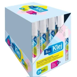 Klej w długopisie bezbarwny (24szt) - Tetis