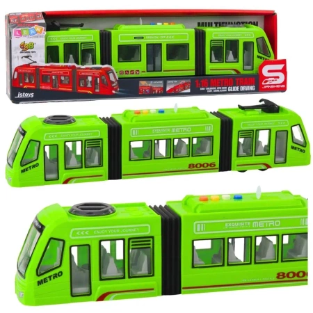 Metro tramwaj otwierane drzwi światło dżwięk 1:16 - Leantoys