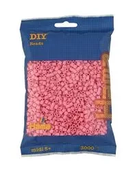 Hama Midi Koraliki w woreczku 3000 jasnoróżowe