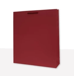 Torebki prezentowe jednobarwna T9 bordo 10 sztuk - MER PLUS