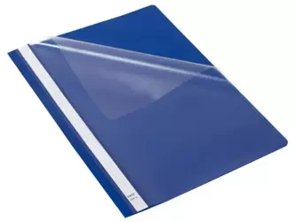 Skoroszyt Budget PP A4 z wąsami granatowy (25szt) - Bantex