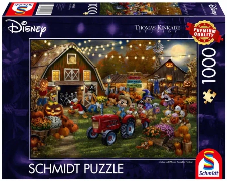 Puzzle PQ 1000 Myszka Miki & Minnie Festiwal dyni - Schmidt