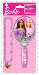 Szczotka do włosów z naszyjnikiem Barbie HK50156 - Kids Euroswan