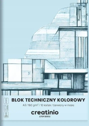 Blok techniczny A3/10k Kol 160g Creatini Fol A10