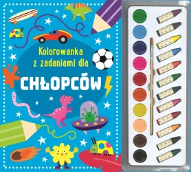 Kolorowanka z zadaniami dla chłopców - praca zbiorowa