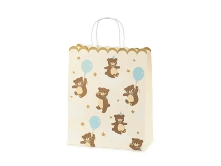 Torebka na prezenty Misie 26x32.5x13cm MIX - PartyDeco