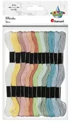 Mulina 8mm pastelowa 12 kolorów - Titanum