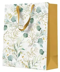 Torebka prezentowa Liście eukaliptusa, średnia