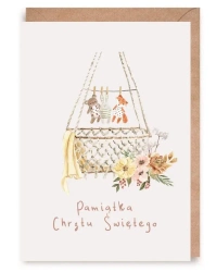 Kartka okolicznościowa, eko koperta Chrzest K168 - Cardie