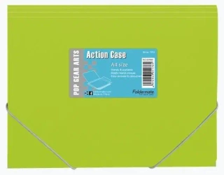 Teczka skrzydłowa z gumką jasny zielony - Foldermate
