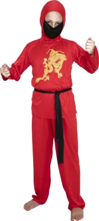 Strój dziecięcy - Czerwony ninja - rozmiar L - Arpex