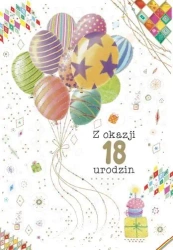 Kartka okolicznościowa Urodziny 18 - Trend
