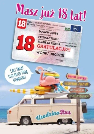 Karnet urodziny 18 - praca zbiorowa