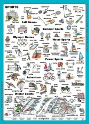 Plansza edukacyjna Angielski. Sport - Visual System