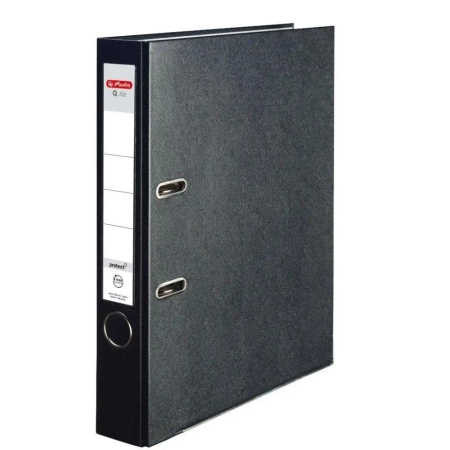 Segregator A4 5cm PP czarny Q file - HERLITZ