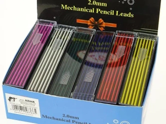 Grafity do ołówków automatycznych kolorowe (36szt) - ADAR