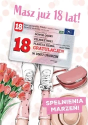 Karnet urodziny 18 - praca zbiorowa