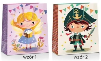 Torba prezentowa Kids 23x18x10cm MIX - Pan Dragon