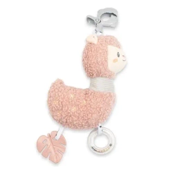 Zawieszka pluszowa pozytywką i klipsem Lama - Baby Mix
