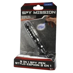 Długopis z niewidzialnym tuszem i światłem szpiegowskim Spy Mission RPSPY02 - Lexibook