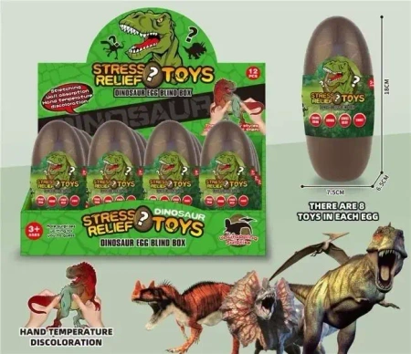 Jajo dinozaura zmieniającego kolor MIX - Merkpol