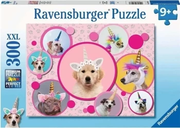 Puzzle XXL 300 Pieski jednorożce - Ravensburger