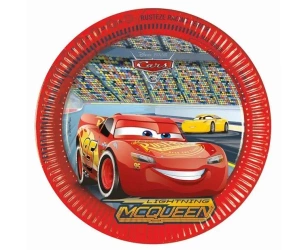 Talerzyki papierowe Cars 3 Disney 23cm 8szt - Godan