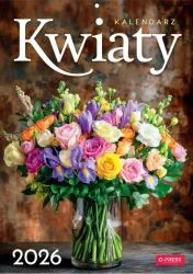 Kalendarz 2026 A4 Wieloplanszowy Kwiaty - O-press