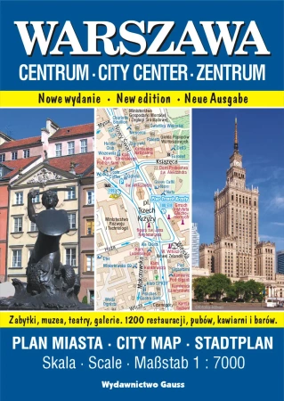 Warszawa Centrum. Plan miasta 1:7000 wyd. 2023 - Opracowanie zbiorowe