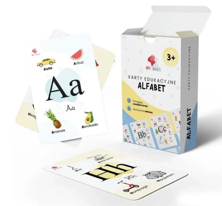 Karty edukacyjne Alfabet 35szt - All4Kids
