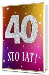 Karnet B6 Urodziny 40 - Pan Dragon