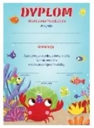 Dyplom A4 Ukończenia przedszkola Morski (25szt) - Henry