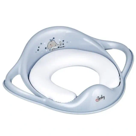 Nakładka miękka na sedes Wieloryb Minimal błękit - Maltex