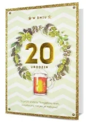 Karnet B6 Urodziny 20 HM200-2293 - Pan Dragon