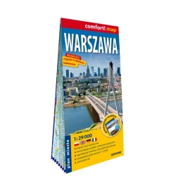 Warszawa laminowany plan miasta 1:29 000 - praca zbiorowa