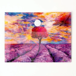 Paczka Teczka A7 kopertowa PP Lawenda 5 szt. - Narcissus